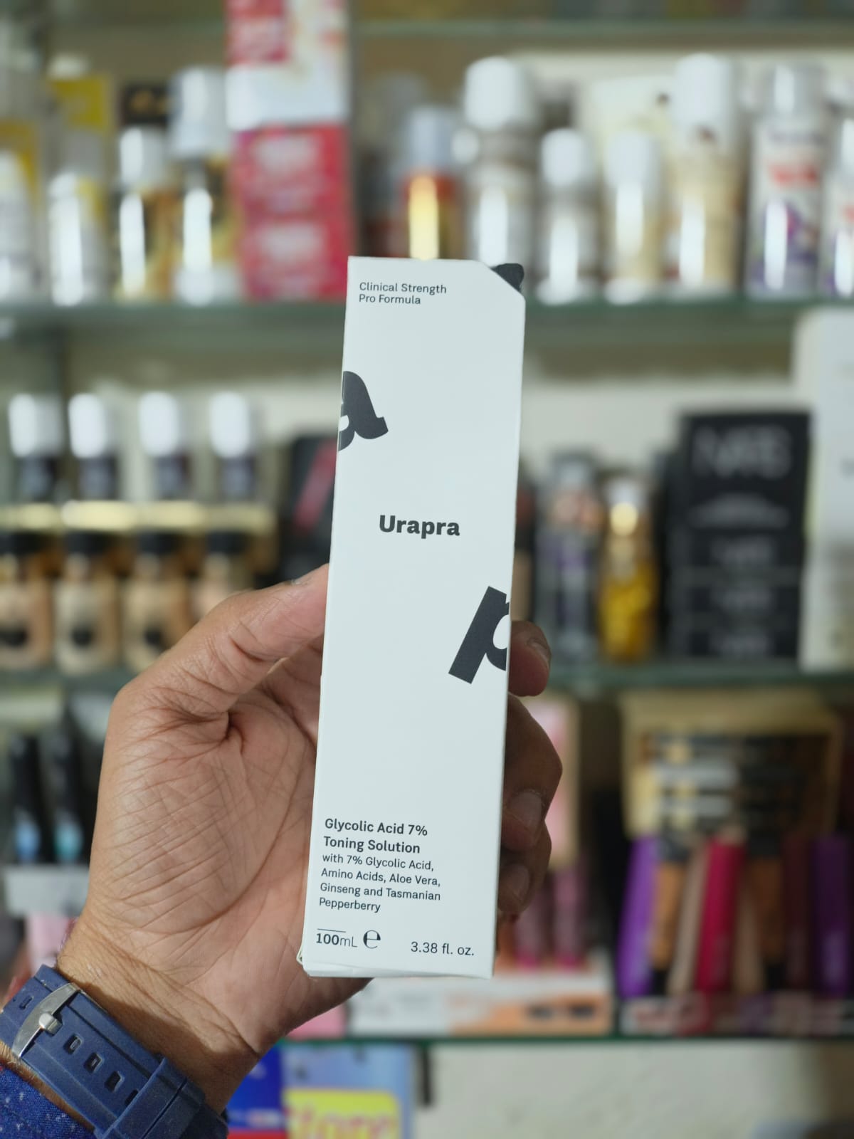 Urapra Glycolic Acid 7% Toning Solution – Exfoliating Toner for Bright & Smooth Skin (100ml)
