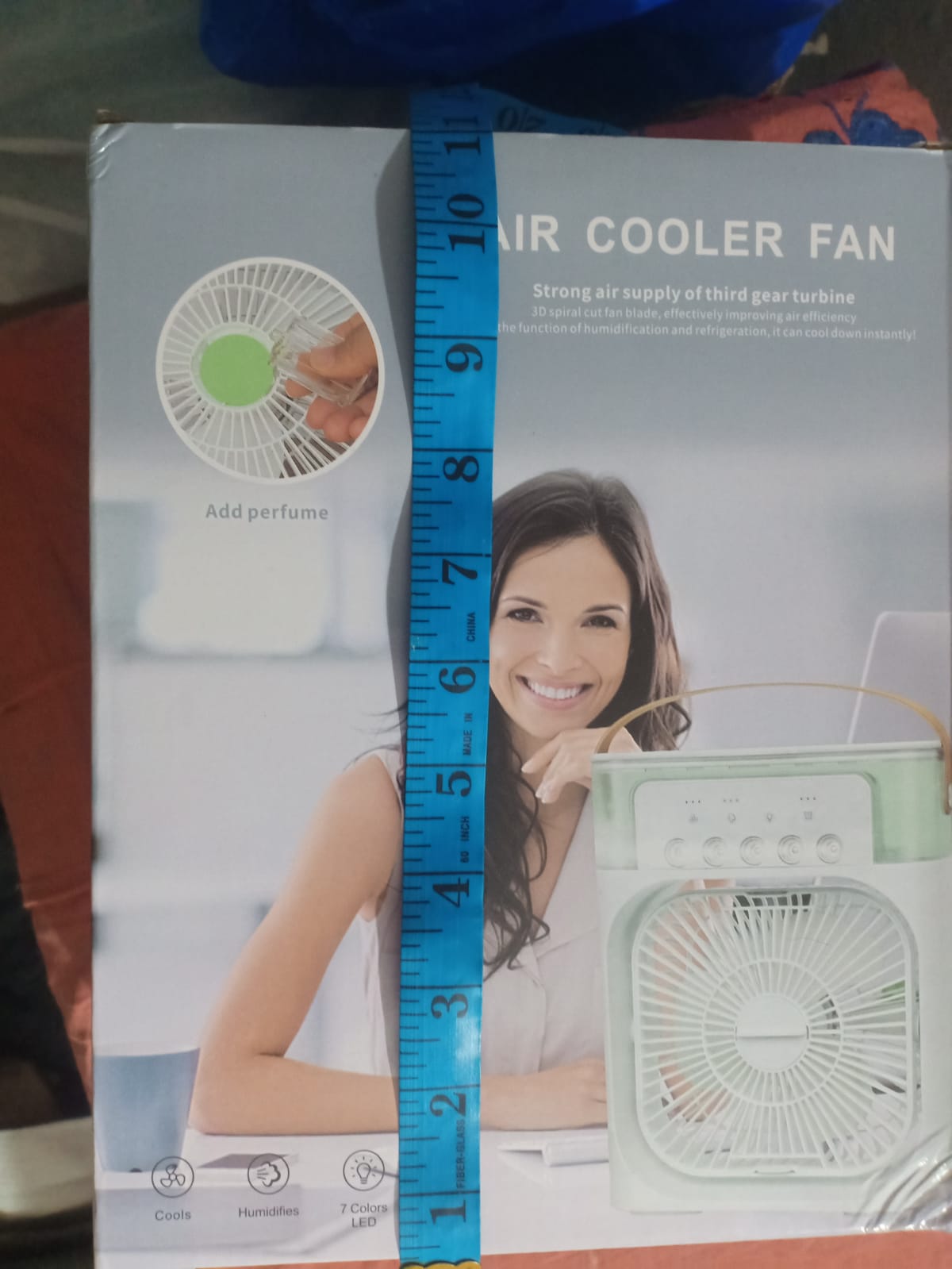 Mini Air Cooling Fan Portable Fan Copper Motor High Power Support Strong Airflow Large Size Cooling